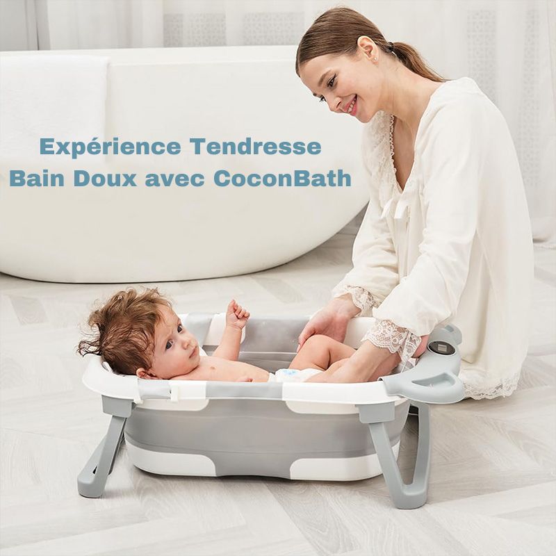 Baignoire bébé pliable - Confort et Sécurité | CoconBath