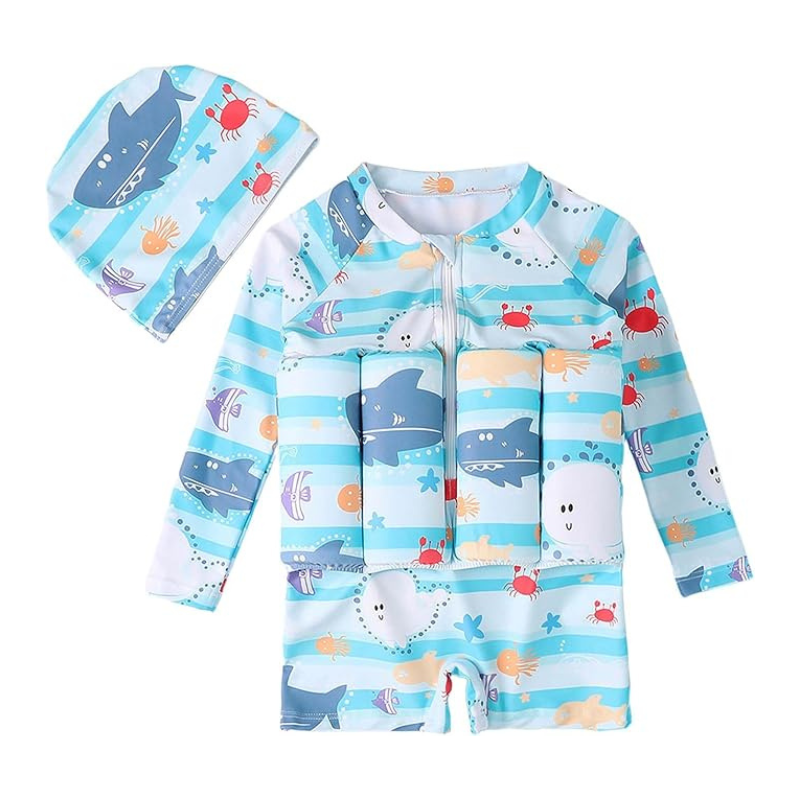 Maillot de bain bouée bébé et Bonnet