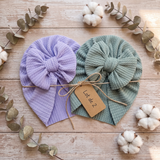 Turban Bébé Fille Noeud - Lot de 2