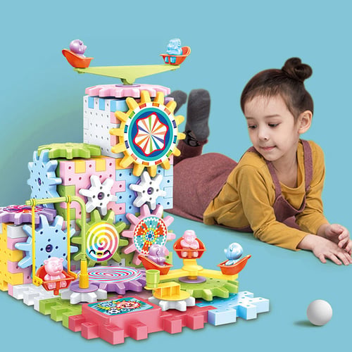 Jeu de construction engrenage éducatif - Bloc de construction - ImagineBlock Wonderland