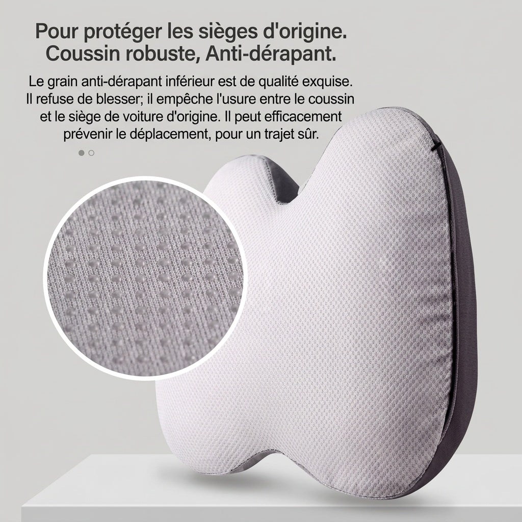 Coussin d'assise coccyx à surface incurvée