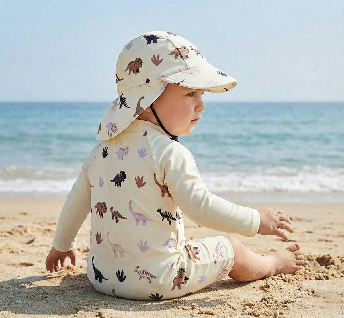 Maillot de Bain Bébé avec Casquette - Lagon
