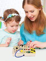 Busy Board Montessori avec Interrupteur