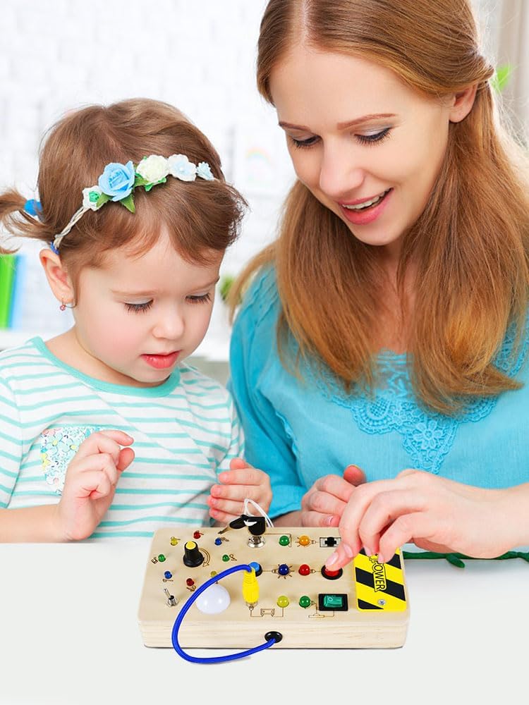 Busy Board Montessori avec Interrupteur