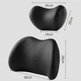 Appui-tête et coussin lombaire pour voiture