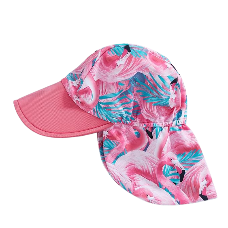 Baby Girl Swimsuit with Cap - Lindsay