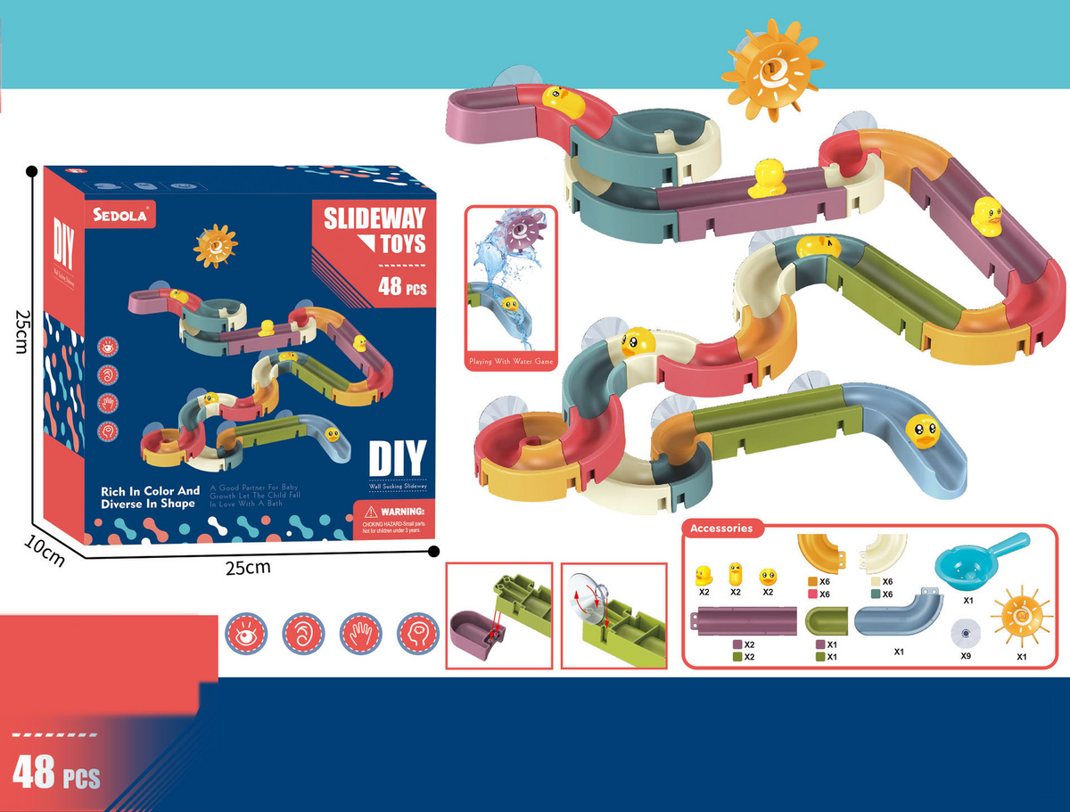 Funwater - jouet de bain enfants et bébé - Tobogan amusant de bain & douche