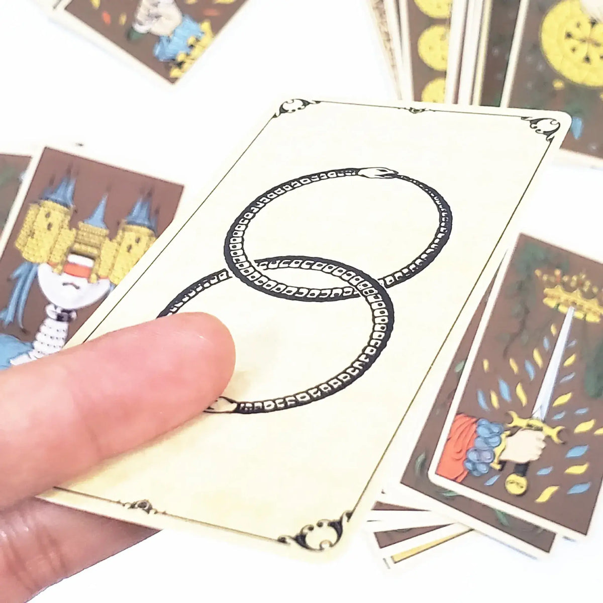 Cartes Tarot français symbolique de la connexion