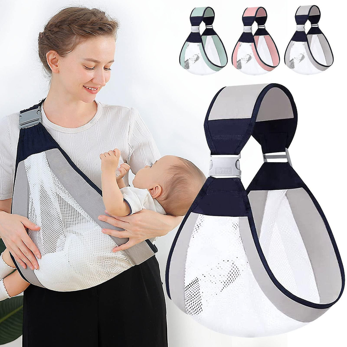 Echarpe de portage sans noeud | Bébézen Porte bébé