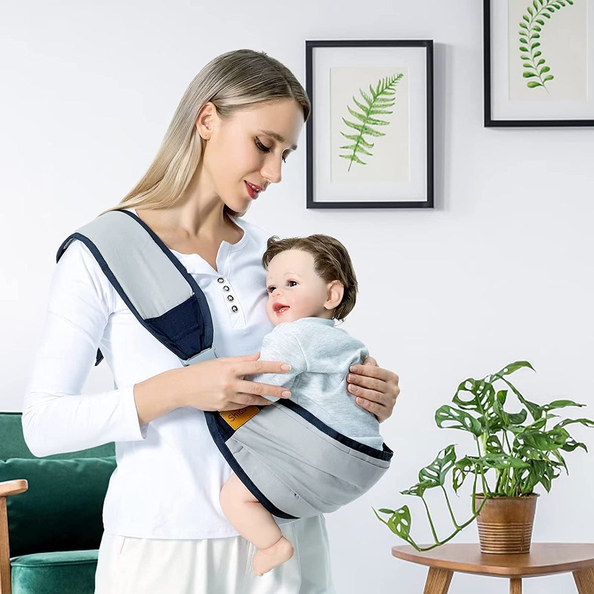 Echarpe de portage sans noeud | Bébézen Porte bébé