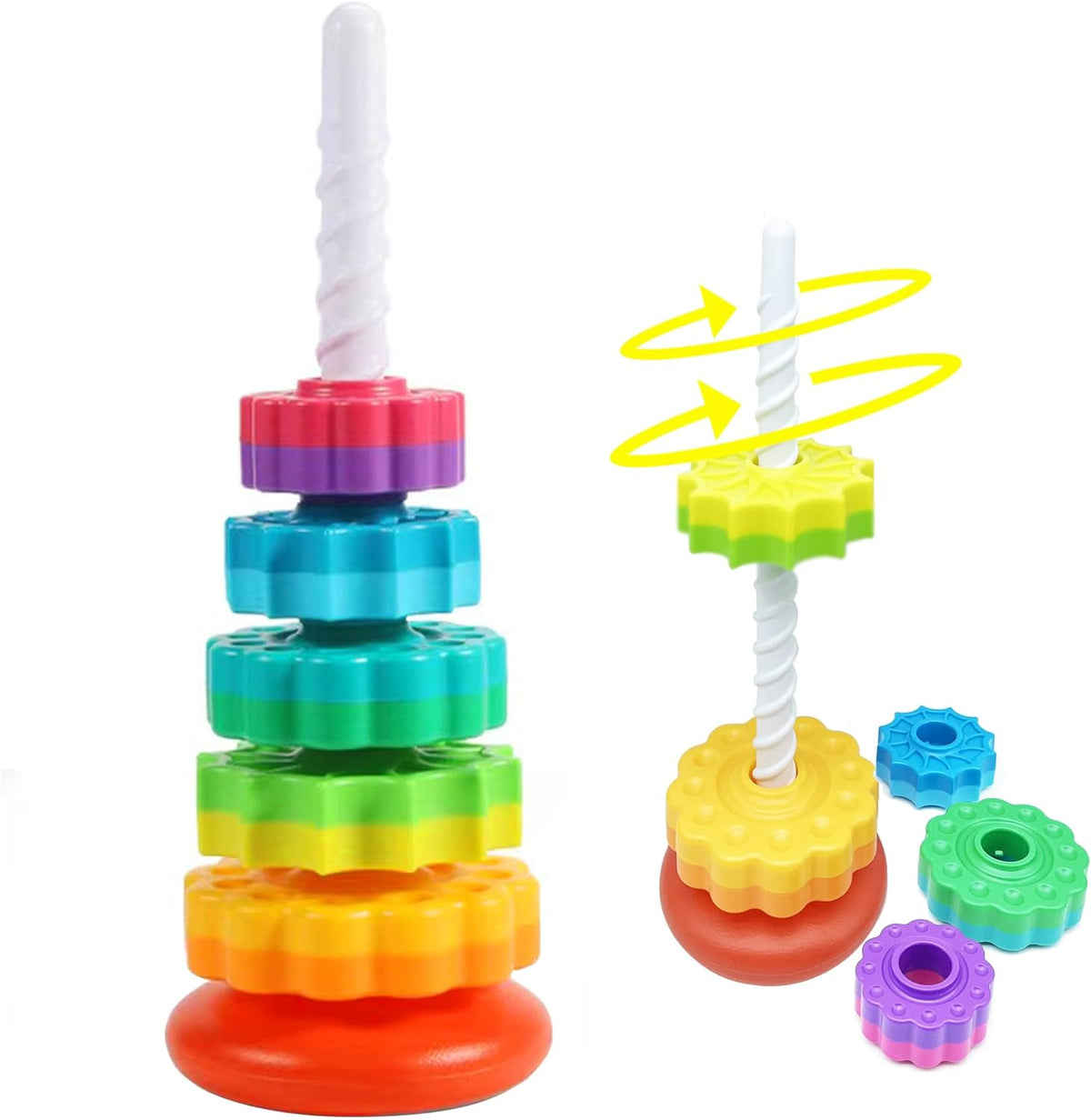 Tour Spirale Rotative Empilable pour Bébé