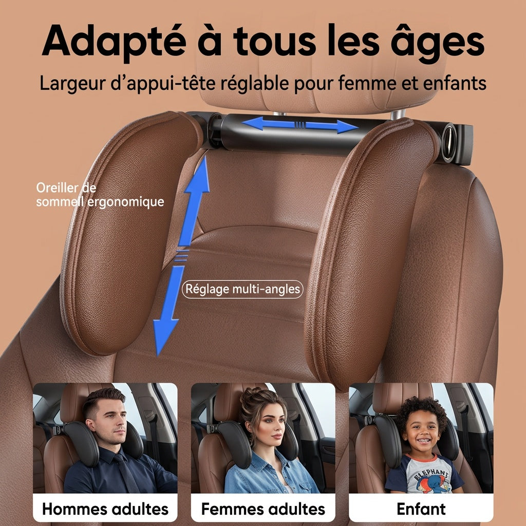 Appui-tête réglable de voiture à mémoire de forme