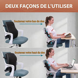 Coussin lombaire ergonomique à sangle réglable
