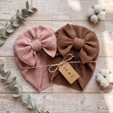 Turban Bébé Fille Noeud - Lot de 2