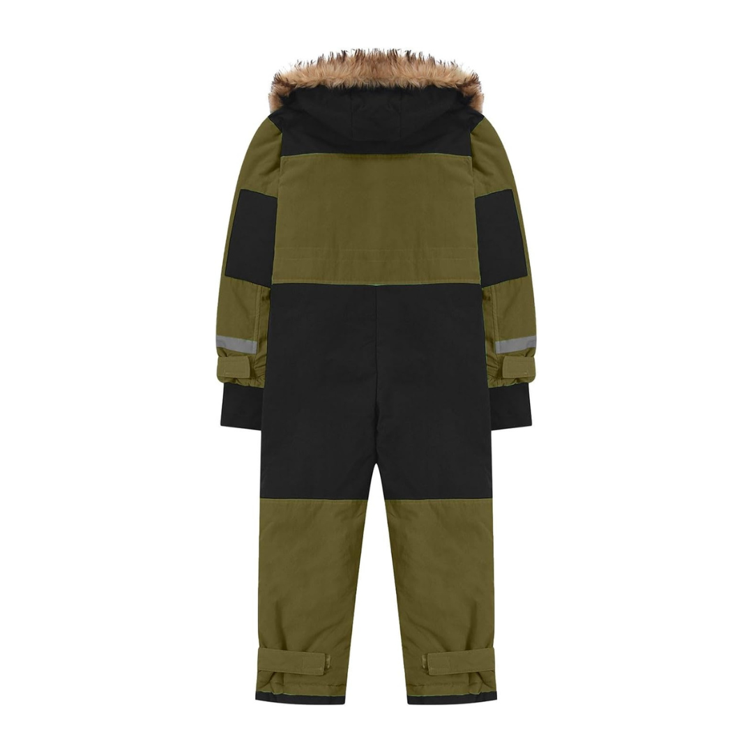 Combinaison de Ski Enfant avec Capuche Fourrure - Snowboo