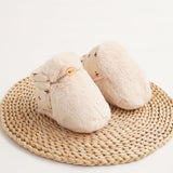 Chaussons fourrés pour bébé réversible