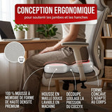 Coussin d'assise ergonomique en mousse à mémoire de forme