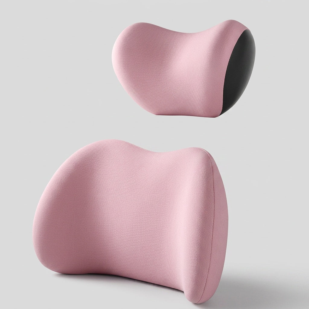 Appui-tête et coussin lombaire pour voiture
