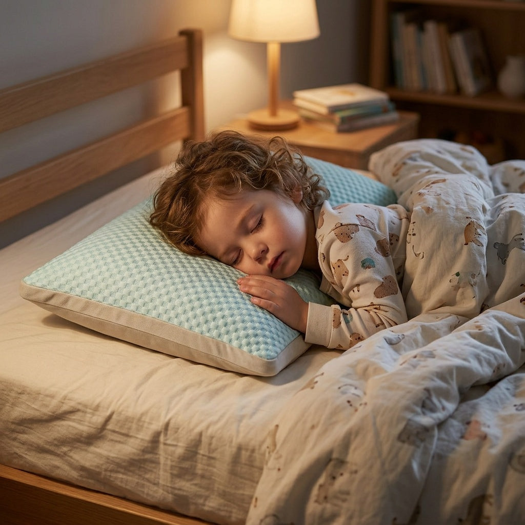 Oreiller d'été en soie glacée à picots pour enfant