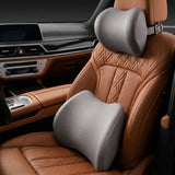 Appui-tête et coussin lombaire pour voiture