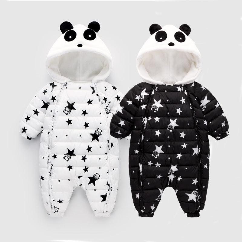 Combinaison enfant - doudoune panda étoilé