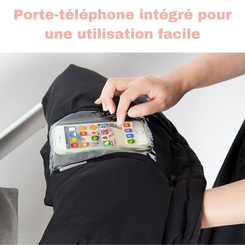 Protège Main Poussette avec porte-téléphone | HandyWarm