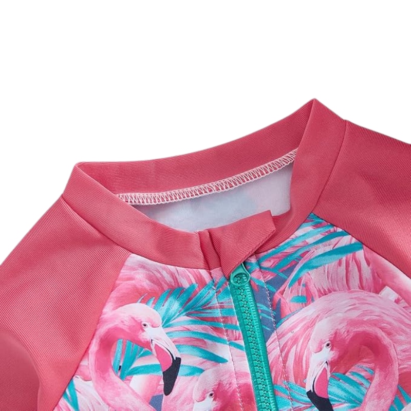 Baby Girl Swimsuit with Cap - Lindsay