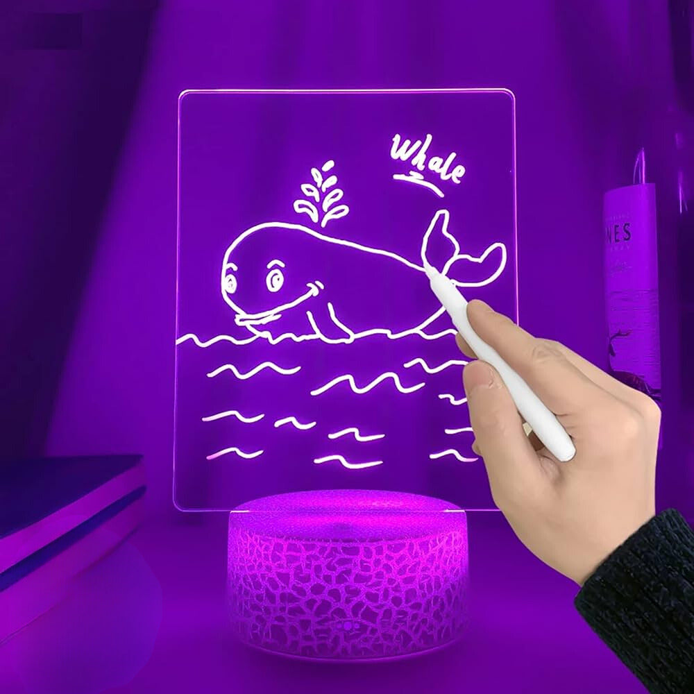 Veilleuse LED CréaMagic tableau dessin