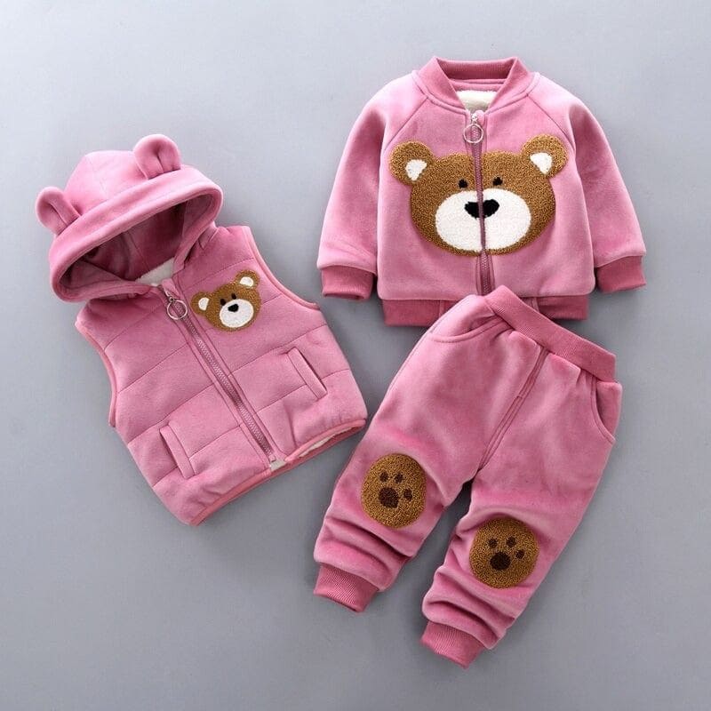 Ensemble Polaire ourson pour Bébé | CoolWinny