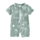 Maillot de Bain Bébé Garçon Manches Courtes