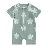 Maillot de Bain Bébé Garçon Manches Courtes