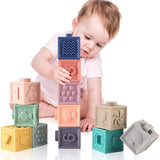 Cube Sensoriels Bébé à Empiler
