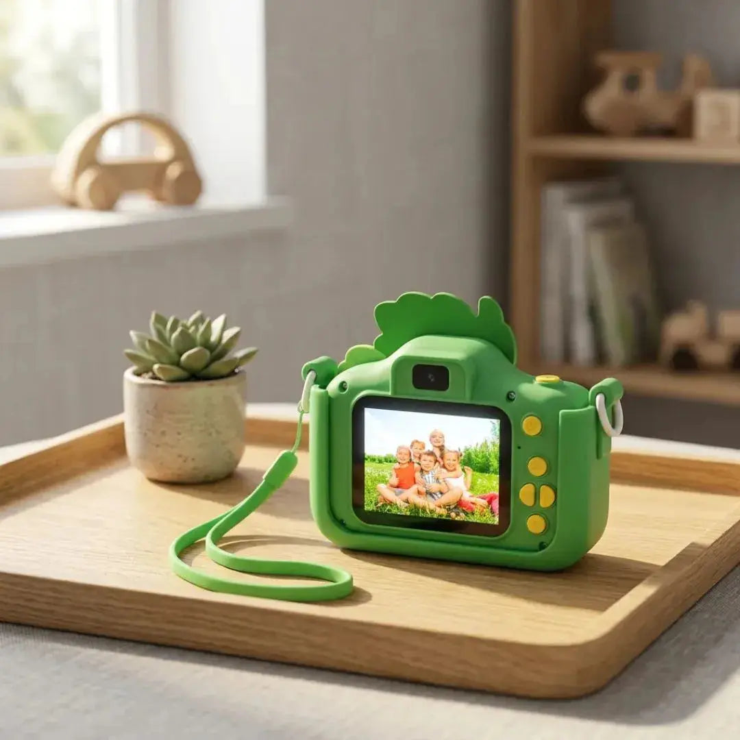 Appareil Photo Enfant 4 Ans – Design Dinosaure HD – Vert
