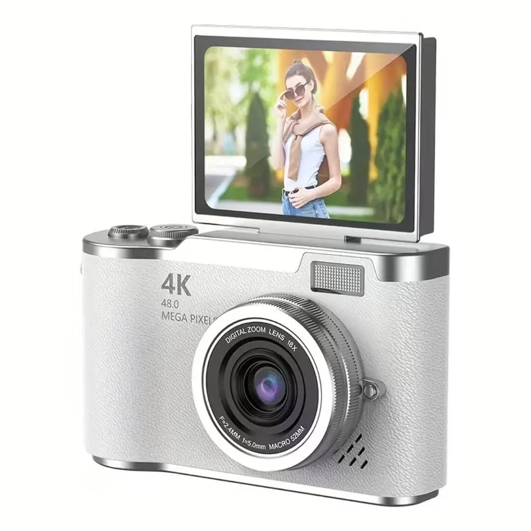 Fotocamera per Bambini 4K HD 48MP con Schermo Rotante 180° – PixyCam