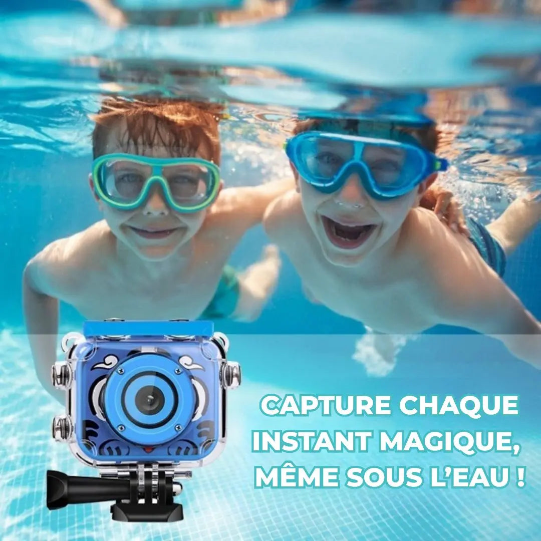 Appareil Photo Enfant Étanche Bleu – ExploraCam