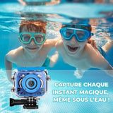 Appareil Photo Enfant Étanche Bleu – ExploraCam