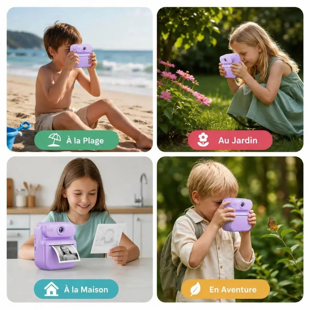 Appareil Photo Enfant Instantané – Impression Thermique