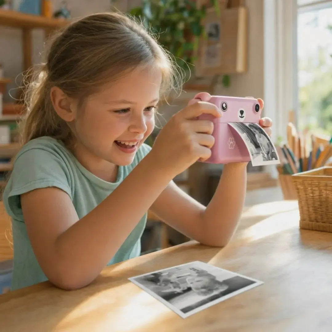 Appareil Photo Enfant Instantané – Impression Thermique – Objectif 180°