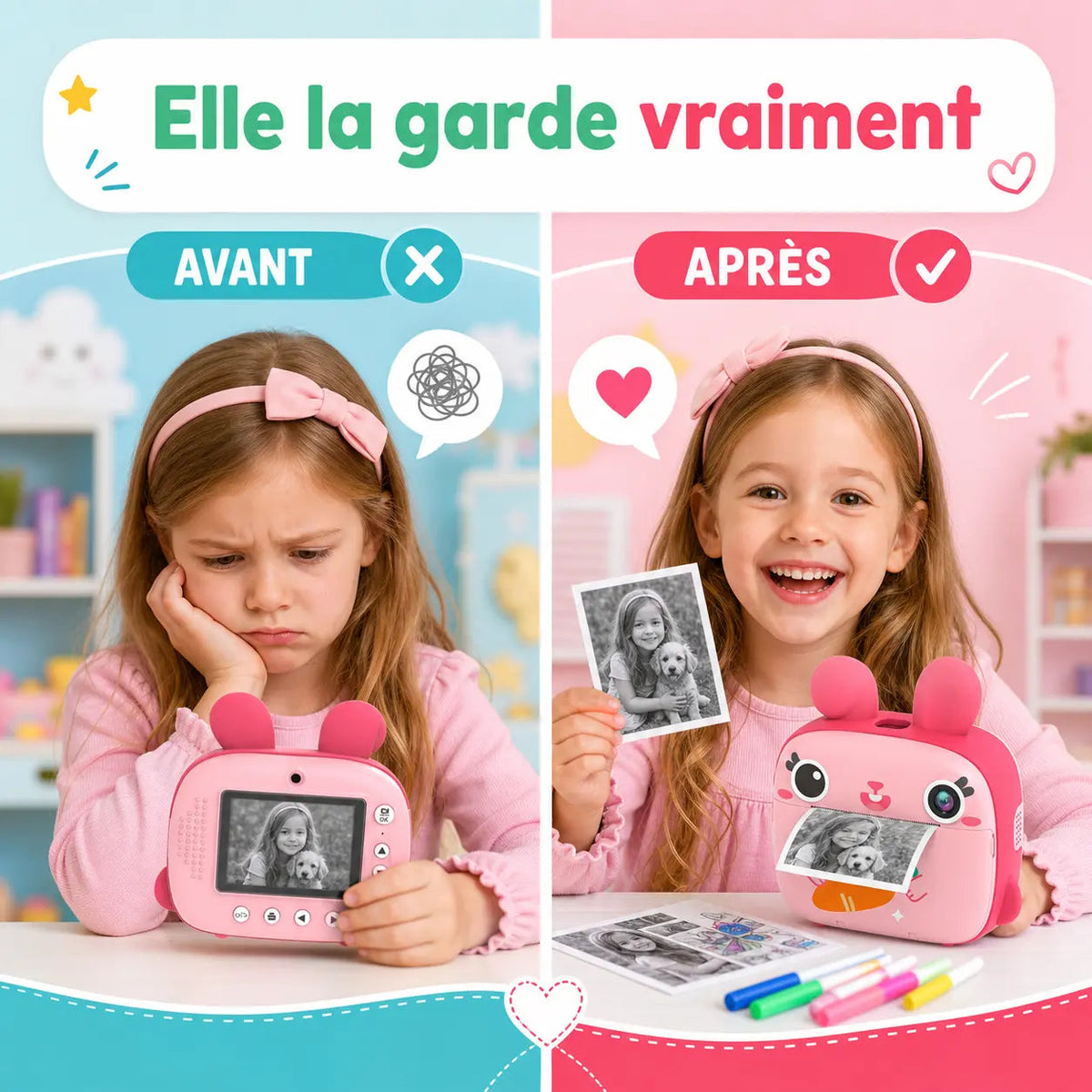 Appareil Photo Enfant 3 Ans - Lapin Sans Encre à Colorier