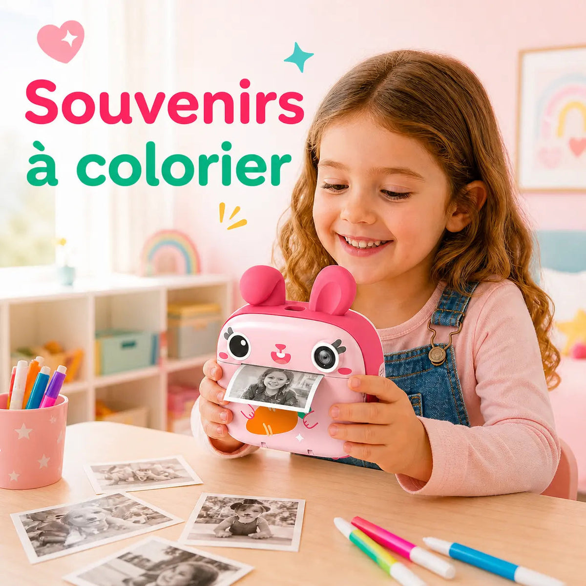 Appareil Photo Enfant 3 Ans - Lapin Sans Encre à Colorier