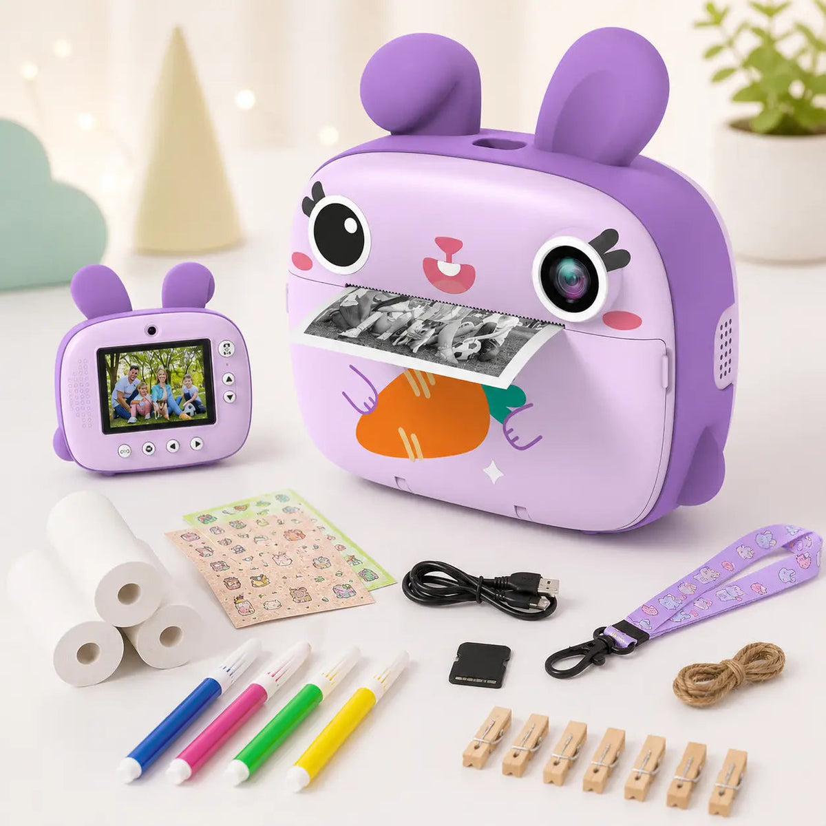 Appareil Photo Enfant 3 Ans - Lapin Sans Encre à Colorier