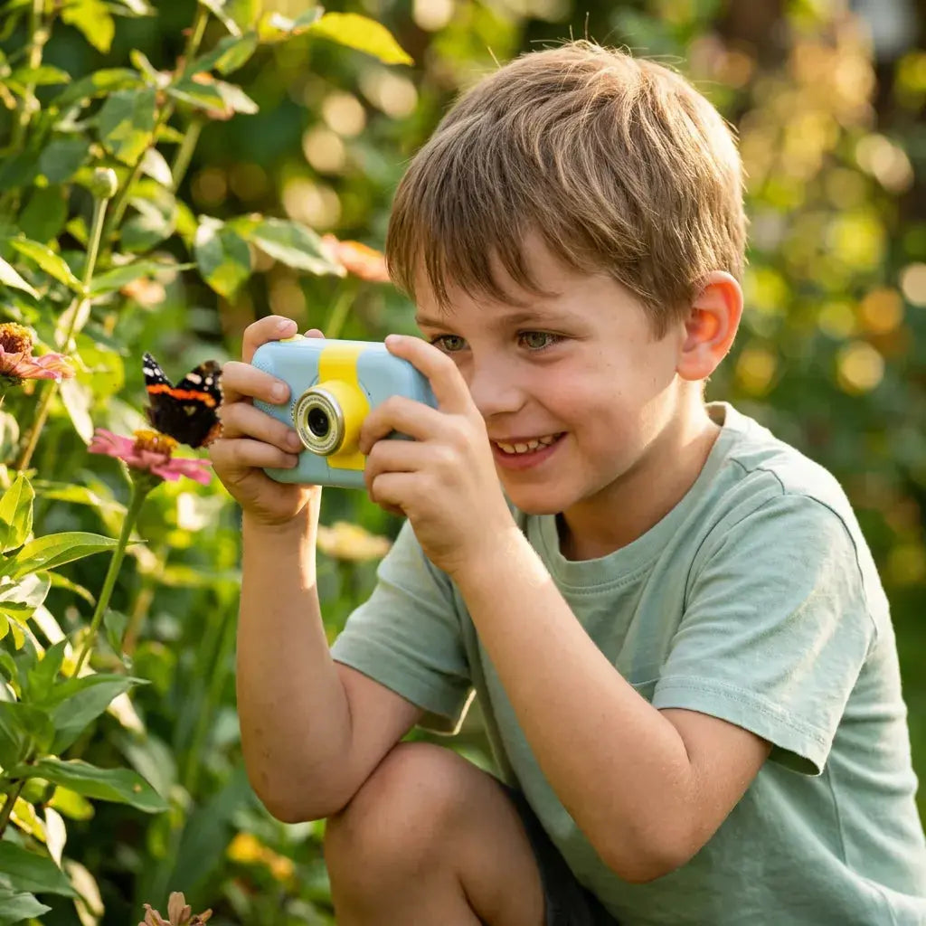 Appareil Photo Enfant Numérique – Objectif 180° et Cadres Amusants