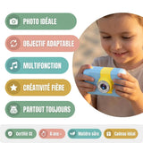 Appareil Photo Enfant Numérique – Objectif 180° et Cadres Amusants
