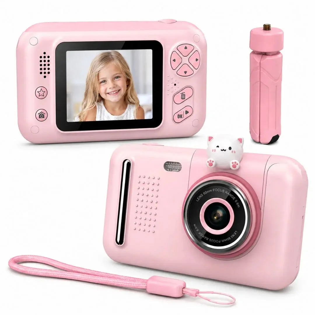 Appareil Photo Enfant Numérique – Objectif 180° et Cadres Amusants