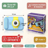Appareil Photo Enfant Numérique – Objectif 180° et Cadres Amusants