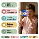 Appareil Photo Enfant Selfie – Double Objectif HD – Dinosaure