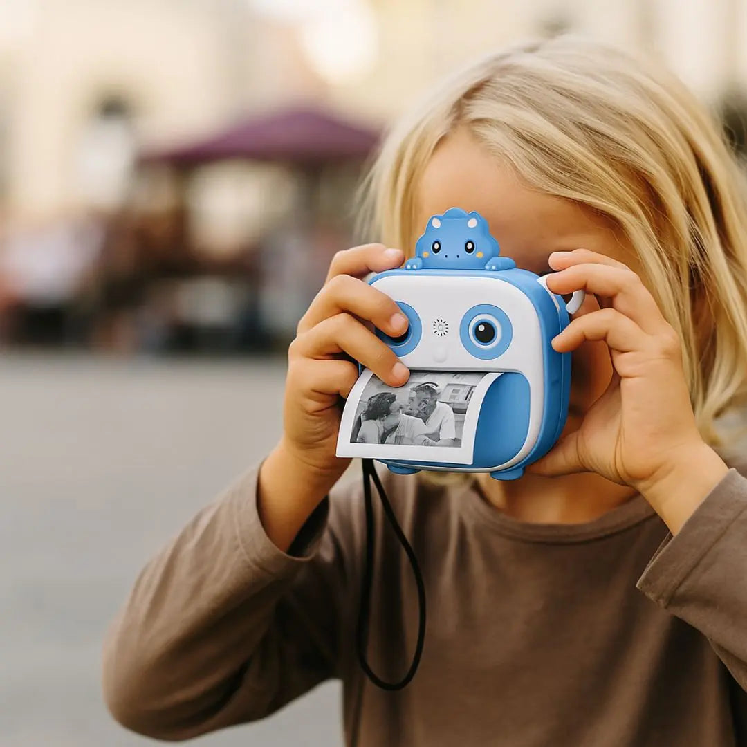 Appareil Photo Instantané pour Enfant Dinosaure Bleu – DinoCam