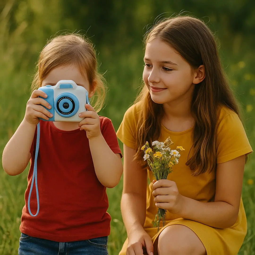 Appareil Photo Instantané pour Enfant - MiniPix Bleu et Blanc