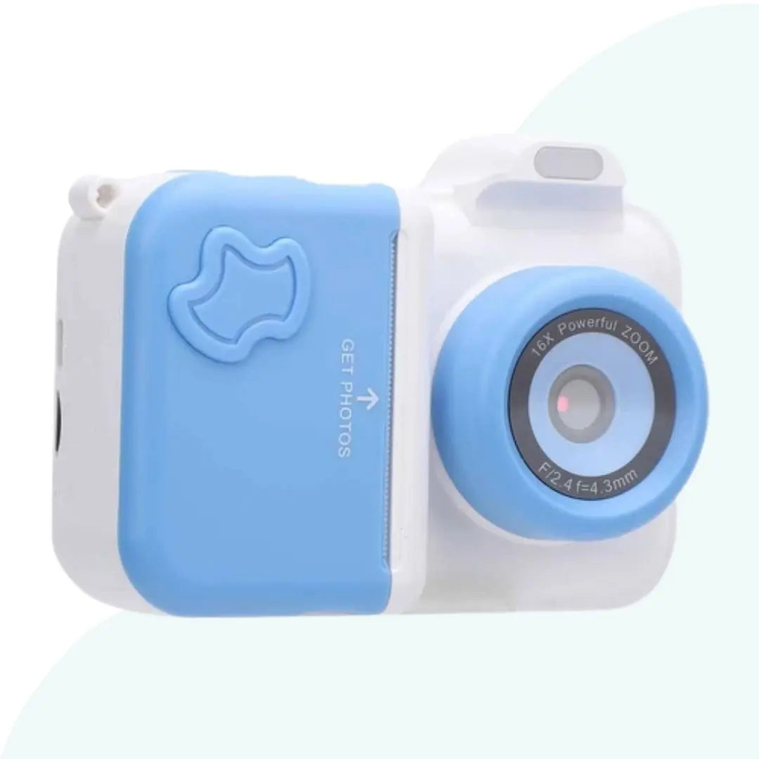 Appareil Photo Instantané pour Enfant - MiniPix Bleu et Blanc