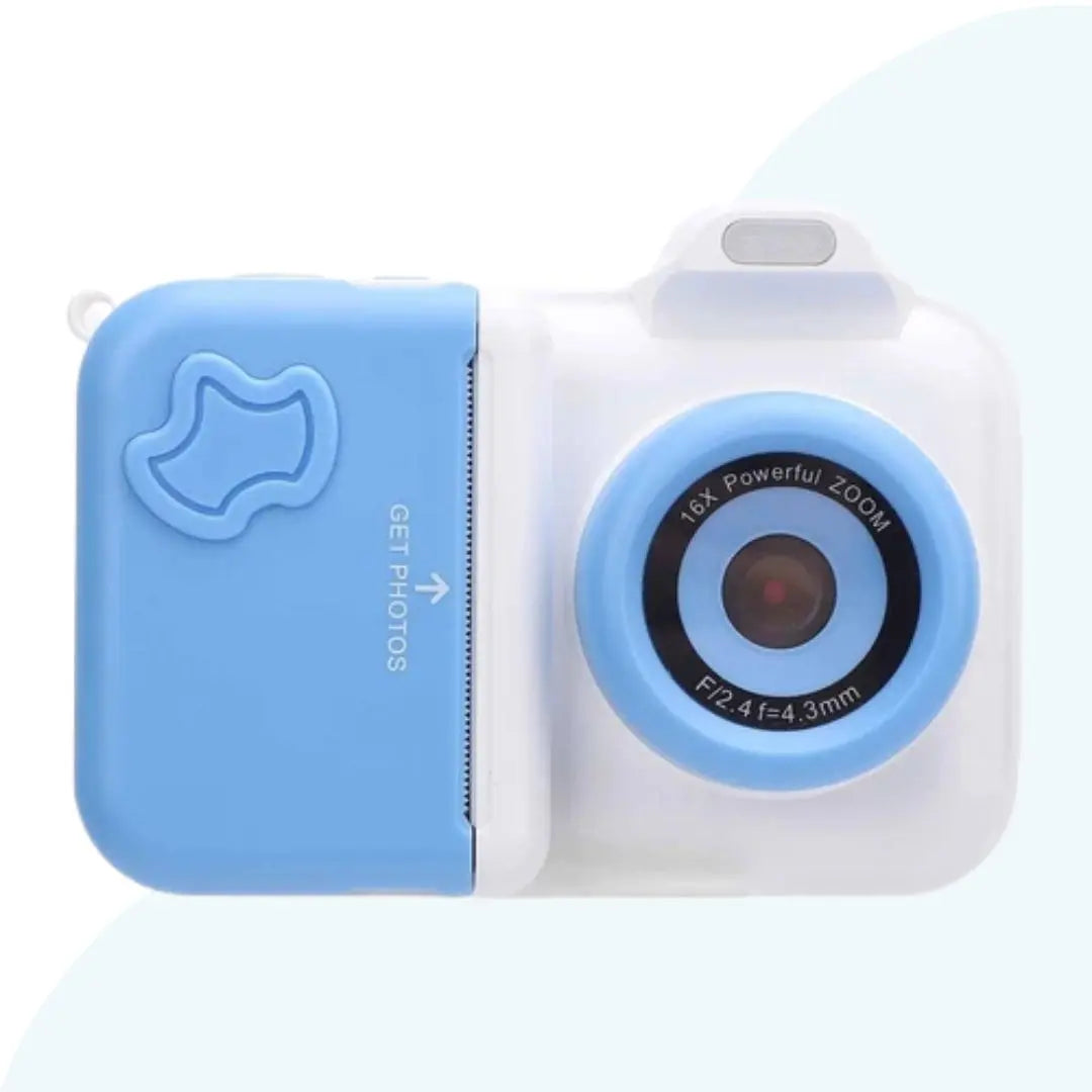Appareil Photo Instantané pour Enfant - MiniPix Bleu et Blanc